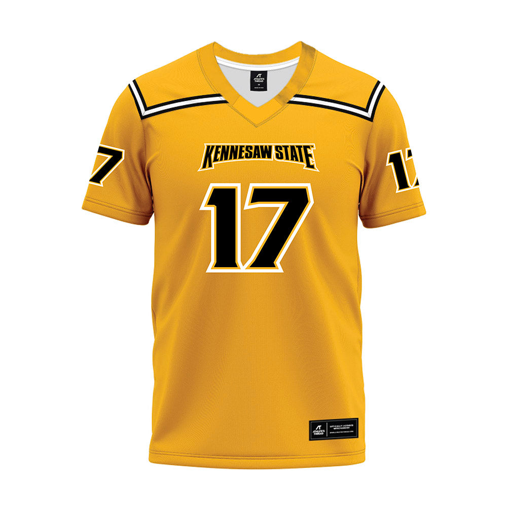 Kennesaw - NCAA Football : Cole McCarty - Gold Premium Football Jersey-0