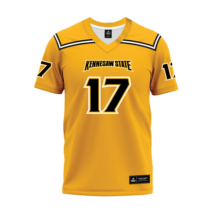 Kennesaw - NCAA Football : Cole McCarty - Gold Premium Football Jersey-0