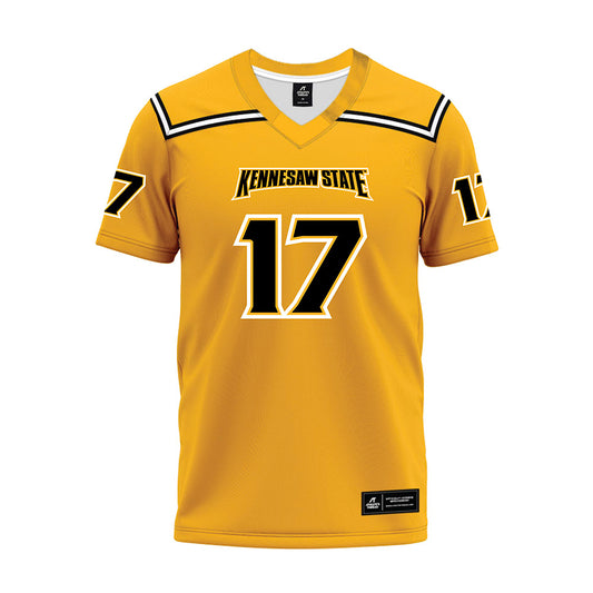 Kennesaw - NCAA Football : Cole McCarty - Gold Premium Football Jersey-0
