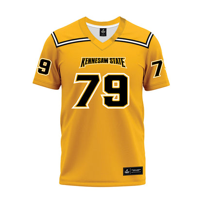 Kennesaw - NCAA Football : Dylan Hannon - Gold Premium Football Jersey-0
