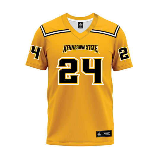 Kennesaw - NCAA Football : Isaiah Thomas - Gold Premium Football Jersey-0