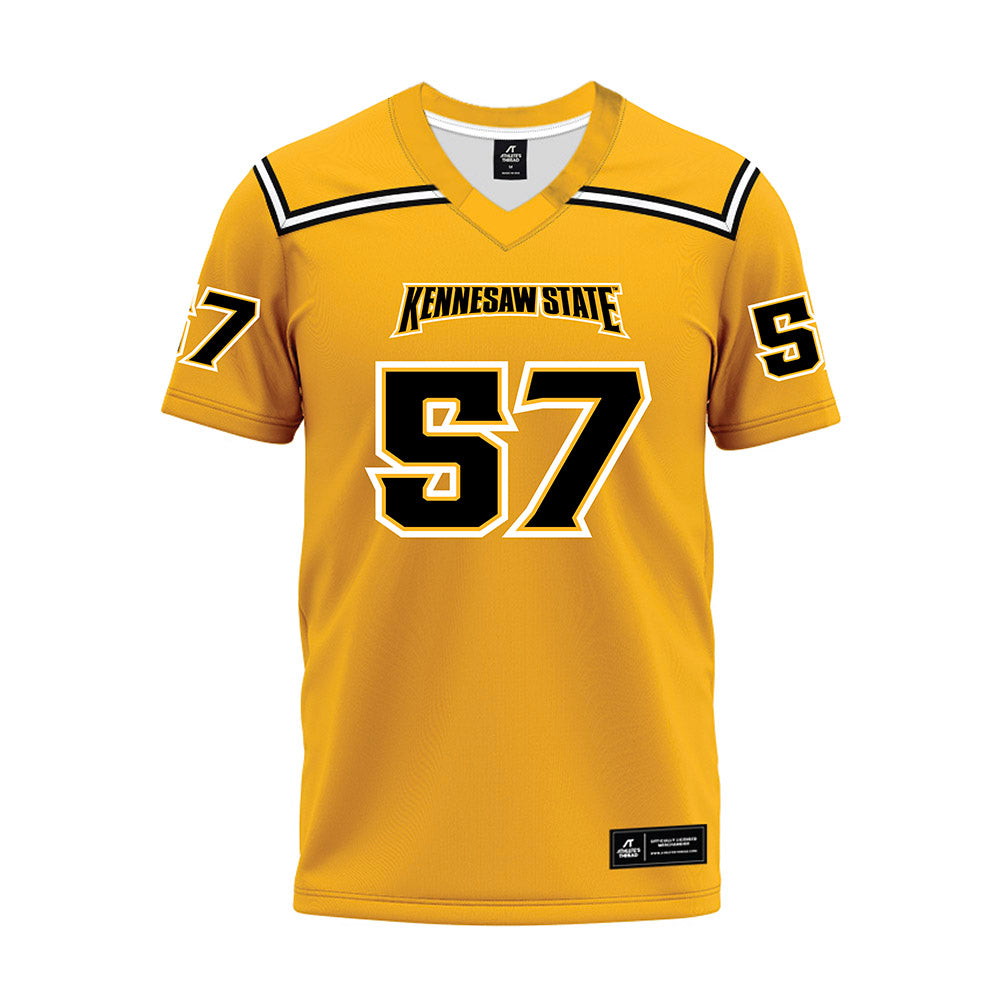 Kennesaw - NCAA Football : Mason Bowers - Gold Premium Football Jersey-0