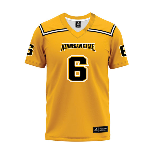 Kennesaw - NCAA Football : Marcus Patterson - Gold Premium Football Jersey-0