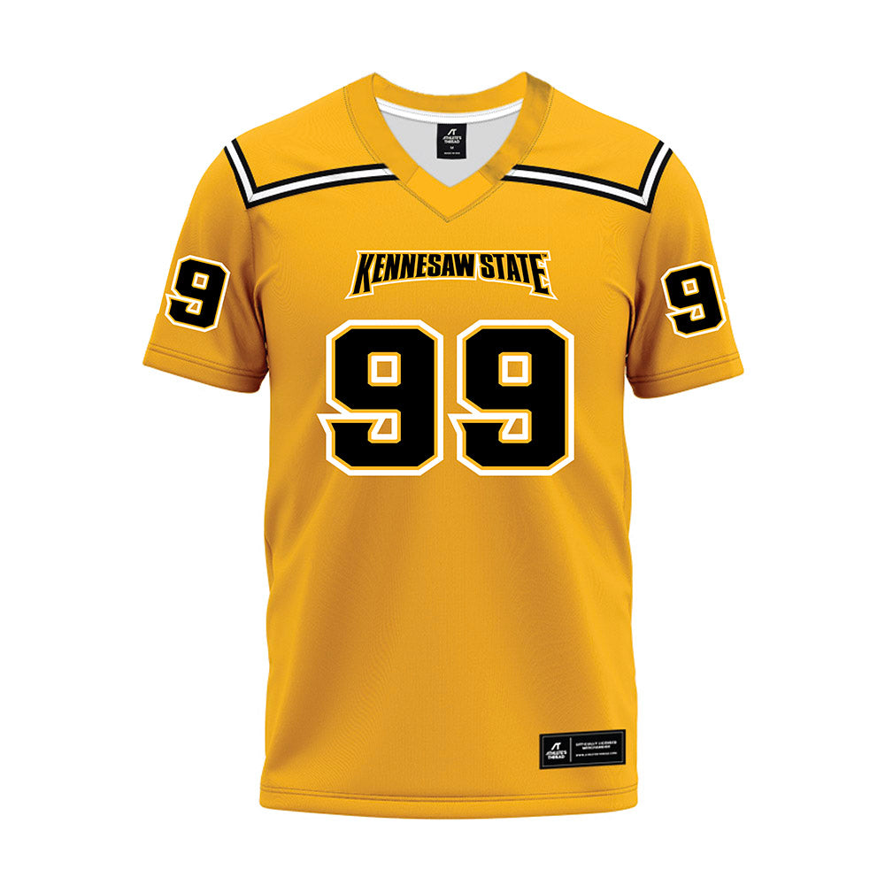 Kennesaw - NCAA Football : Nasir Smith - Gold Premium Football Jersey-0