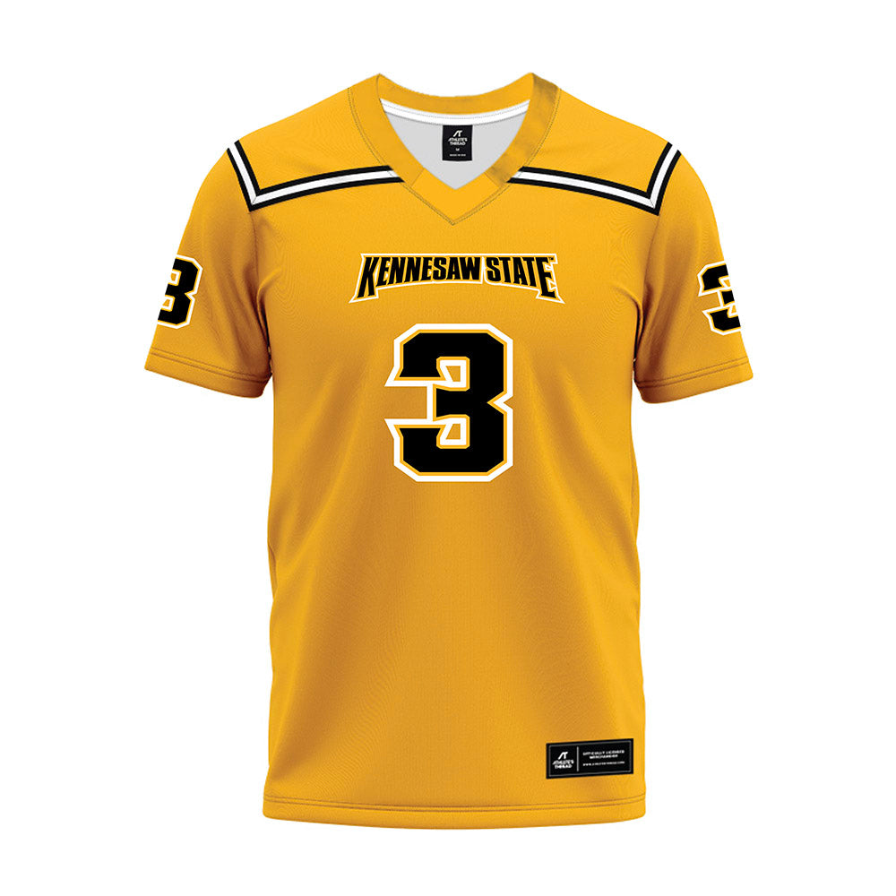 Kennesaw - NCAA Football : Alexander Diggs - Gold Premium Football Jersey-0