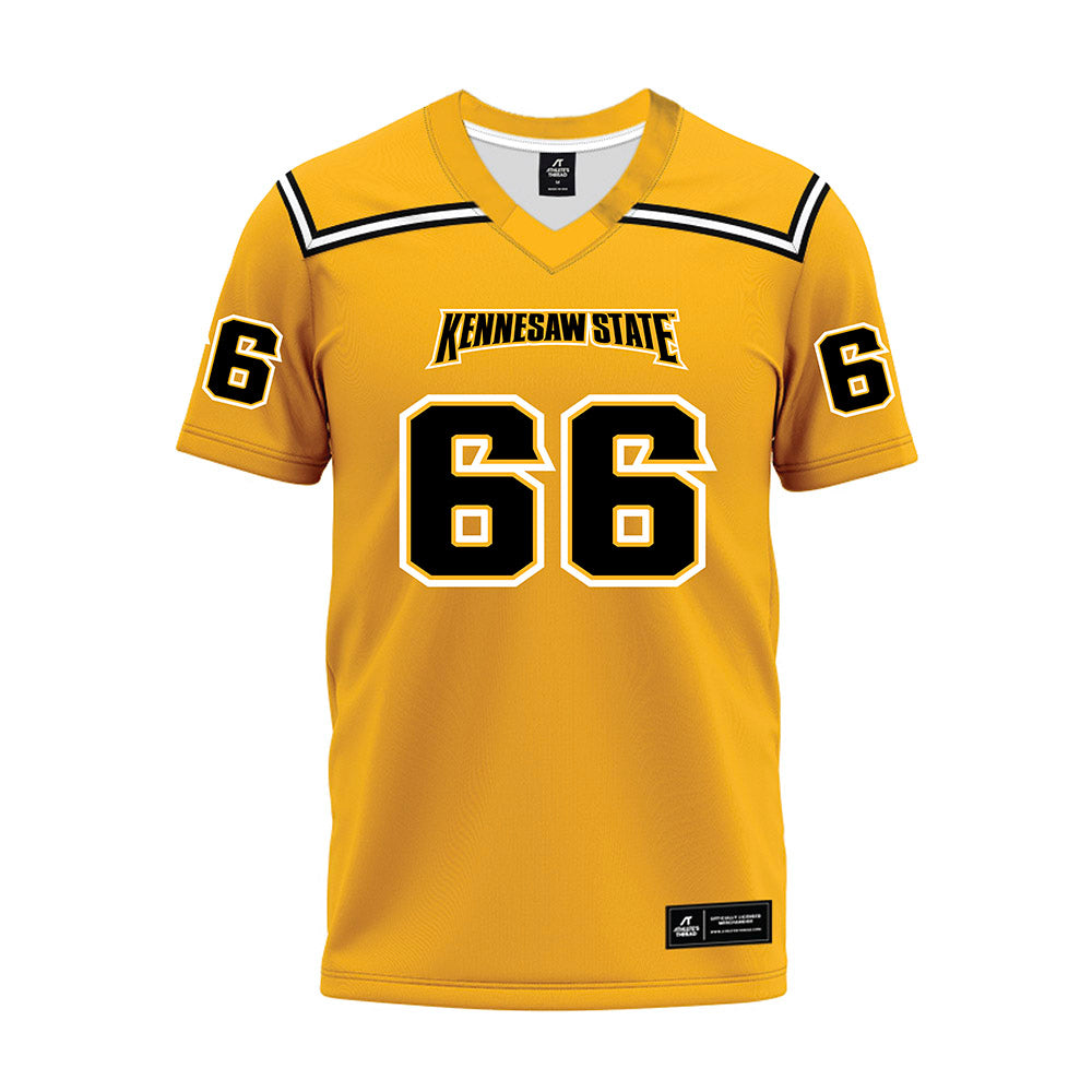 Kennesaw - NCAA Football : Chase Stevens - Gold Premium Football Jersey-0