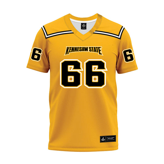 Kennesaw - NCAA Football : Chase Stevens - Gold Premium Football Jersey-0