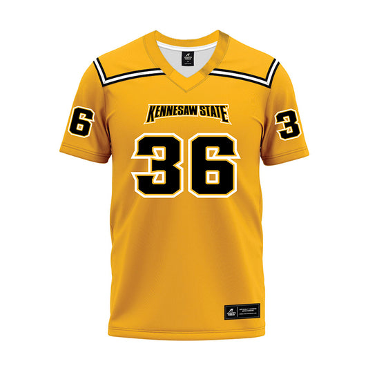 Kennesaw - NCAA Football : Devin Ross - Gold Premium Football Jersey-0