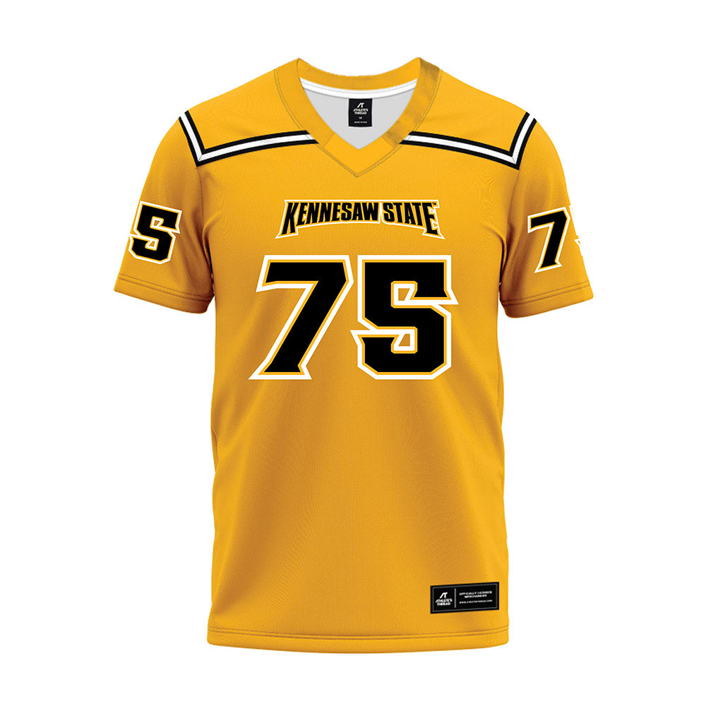 Kennesaw - NCAA Football : Josiah Chenault - Gold Premium Football Jersey-0
