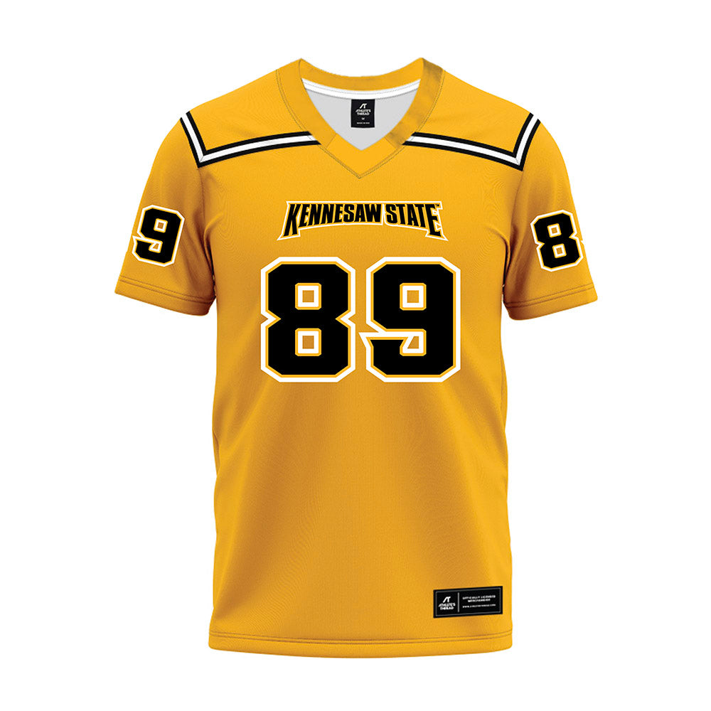Kennesaw - NCAA Football : Daniel Kinney - Gold Premium Football Jersey-0