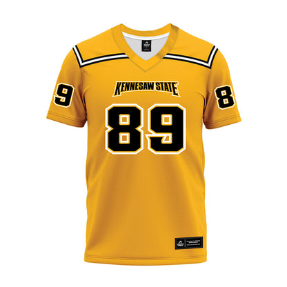 Kennesaw - NCAA Football : Daniel Kinney - Gold Premium Football Jersey-0