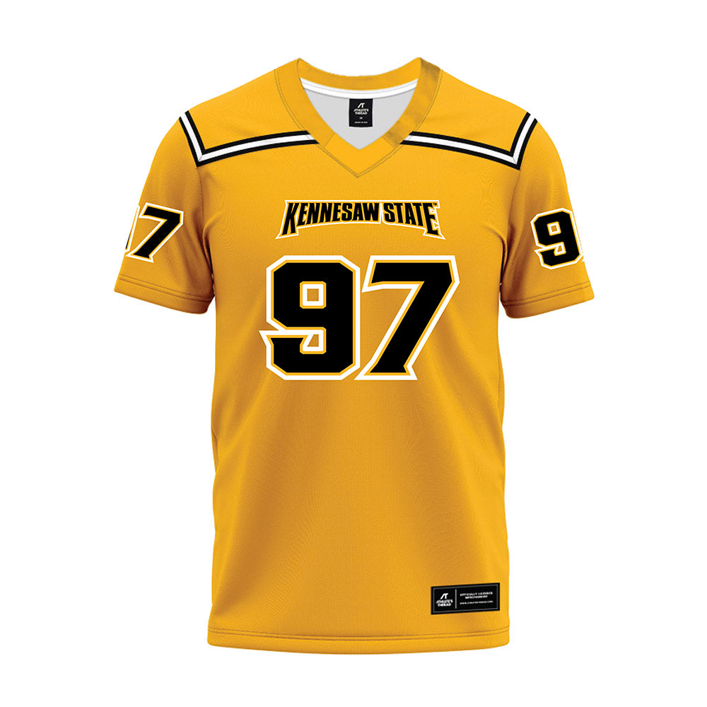 Kennesaw - NCAA Football : Adam Watkins - Gold Premium Football Jersey-0