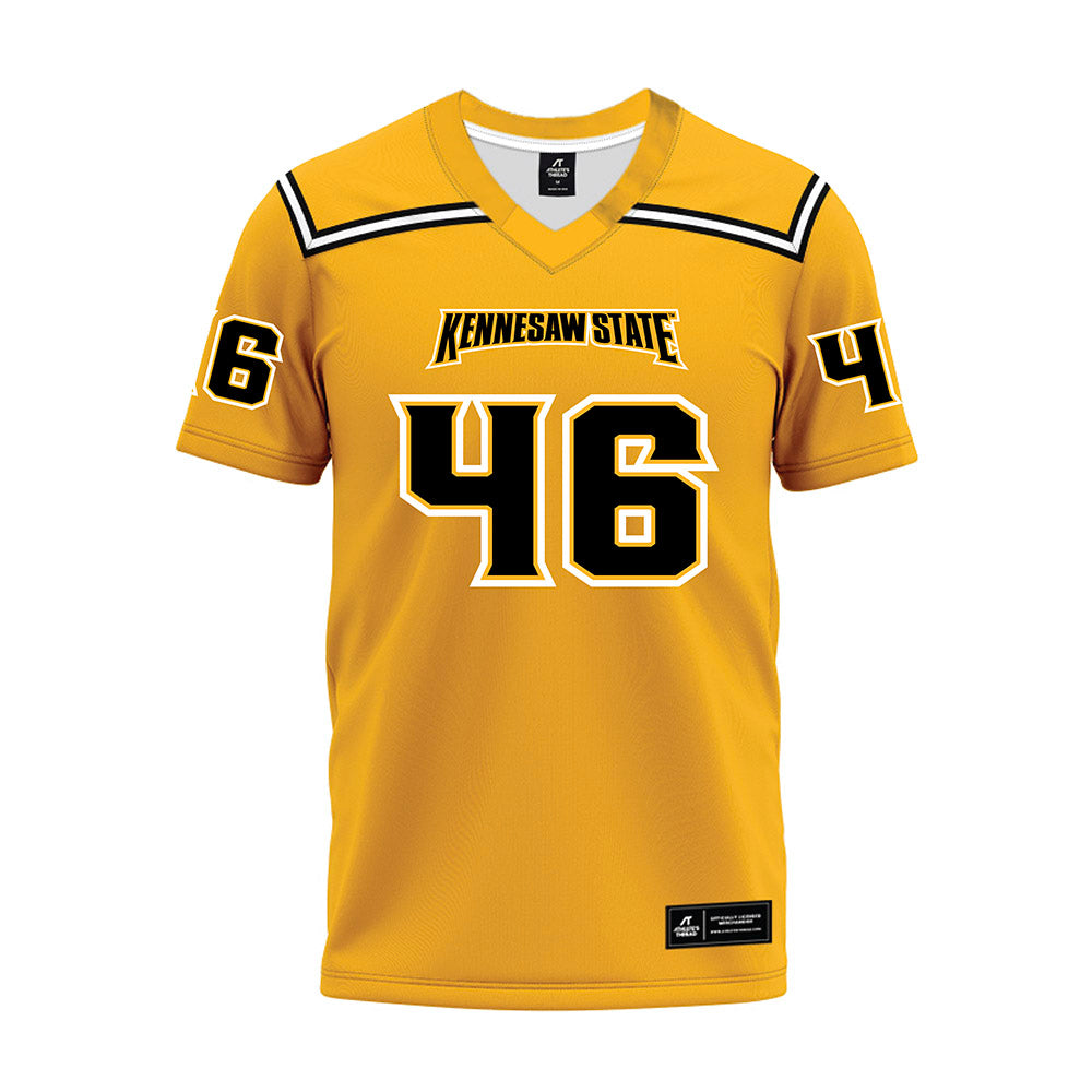 Kennesaw - NCAA Football : Tywon Christopher - Gold Premium Football Jersey-0