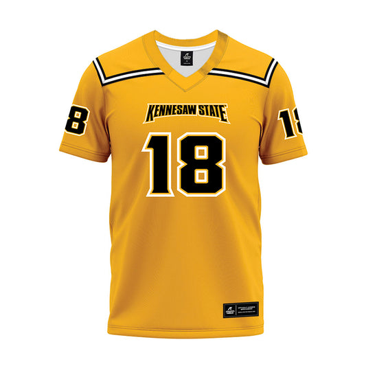 Kennesaw - NCAA Football : Jaden Kelly - Gold Premium Football Jersey-0