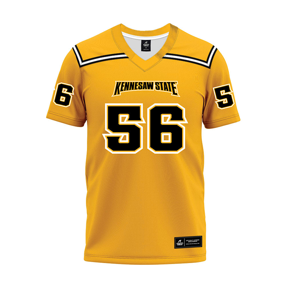 Kennesaw - NCAA Football : Elijah Hill - Gold Premium Football Jersey-0