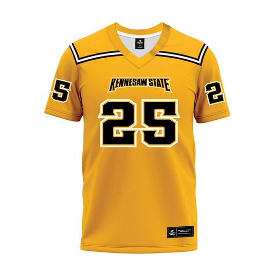 Kennesaw - NCAA Football : Joshua Troupe - Gold Premium Football Jersey-0