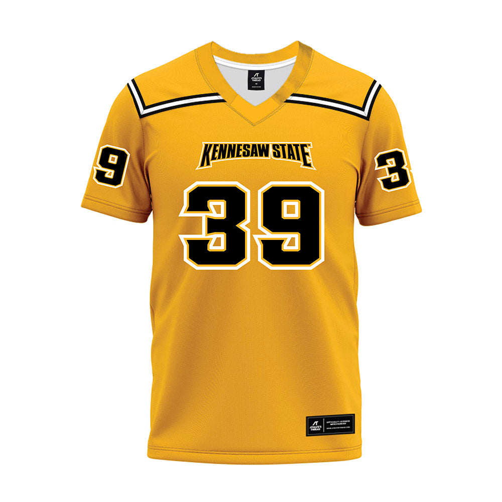 Kennesaw - NCAA Football : Eli Leiataua - Gold Premium Football Jersey-0