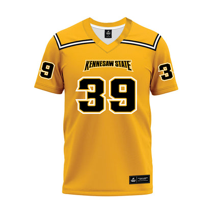 Kennesaw - NCAA Football : Eli Leiataua - Gold Premium Football Jersey-0