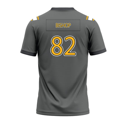Kennesaw - NCAA Football : Christian Bishop - Dark Grey Premium Football Jersey-1