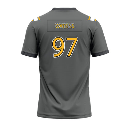 Kennesaw - NCAA Football : Adam Watkins - Dark Grey Premium Football Jersey-1