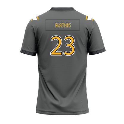 Kennesaw - NCAA Football : Jonathan Mathis - Dark Grey Premium Football Jersey-1
