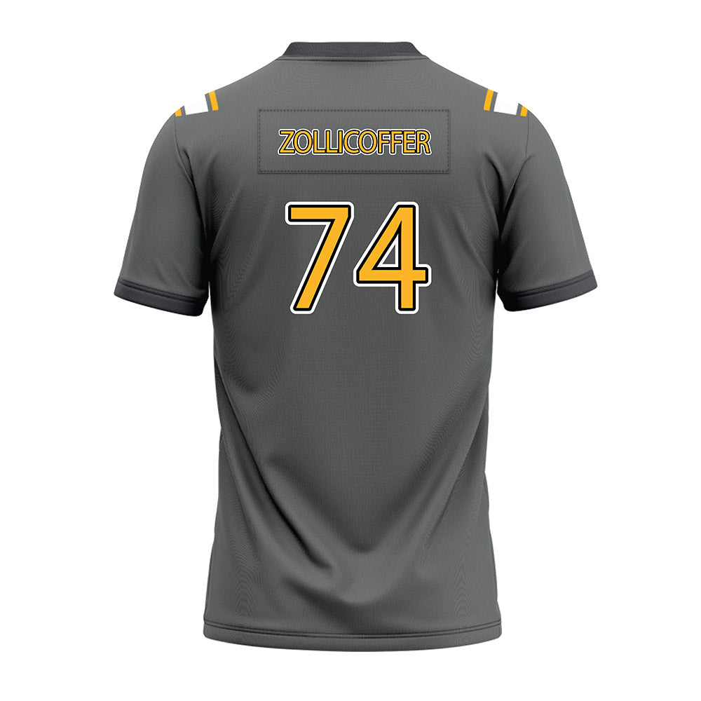 Kennesaw - NCAA Football : Elijah Zollicoffer - Dark Grey Premium Football Jersey-1