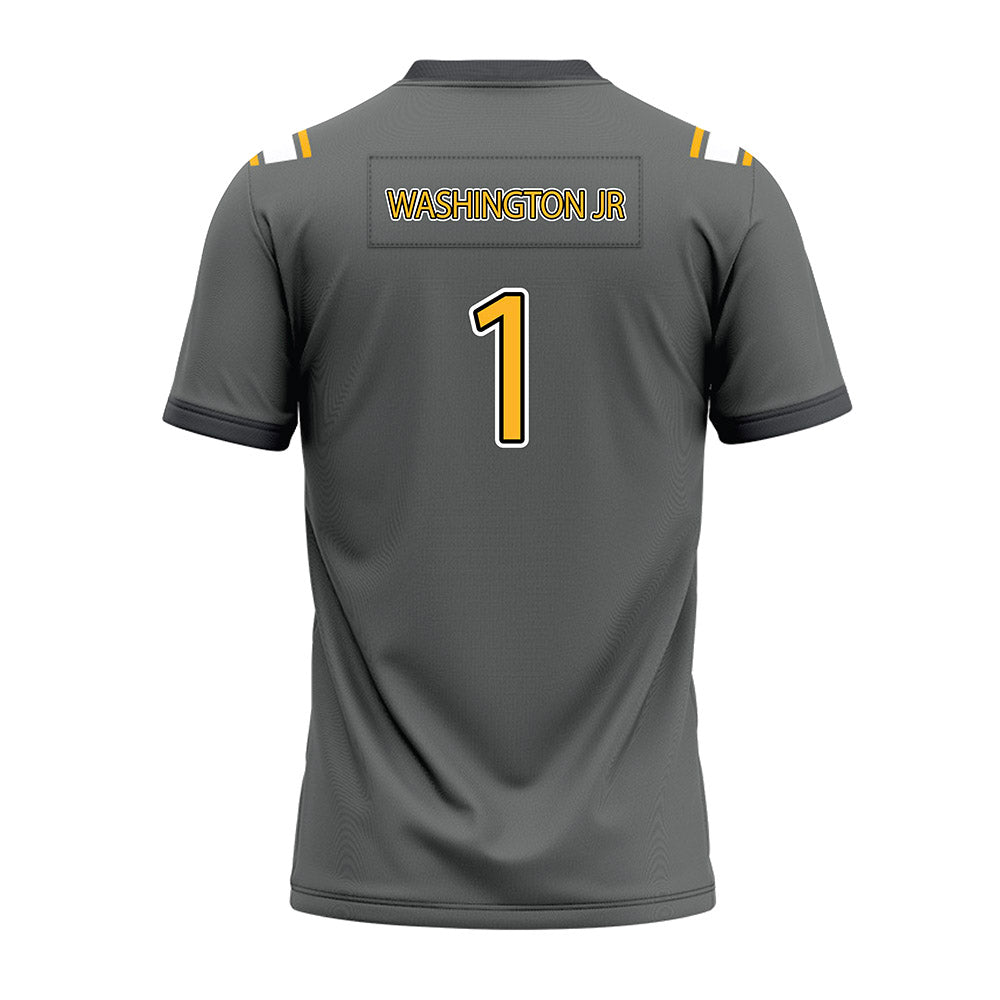 Kennesaw - NCAA Football : JeRico Washington Jr - Dark Grey Premium Football Jersey-1