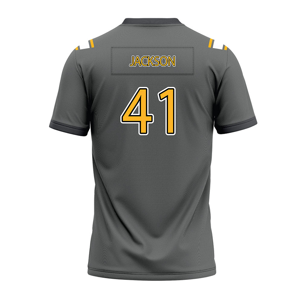 Kennesaw - NCAA Football : Byron Jackson - Dark Grey Premium Football Jersey-1