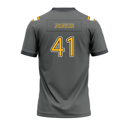 Kennesaw - NCAA Football : Byron Jackson - Dark Grey Premium Football Jersey-1