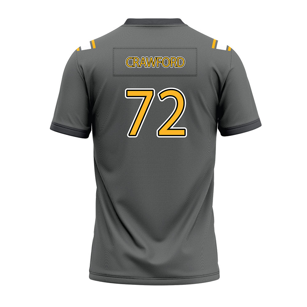 Kennesaw - NCAA Football : Haston Crawford - Dark Grey Premium Football Jersey-1