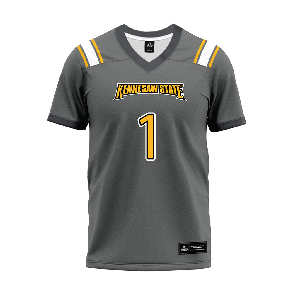 Kennesaw - NCAA Football : Gabriel Benyard - Dark Grey Premium Football Jersey