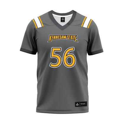 Kennesaw - NCAA Football : Trey Butts - Dark Grey Premium Football Jersey-0