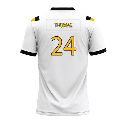 Kennesaw - NCAA Football : Isaiah Thomas - White Premium Football Jersey-1