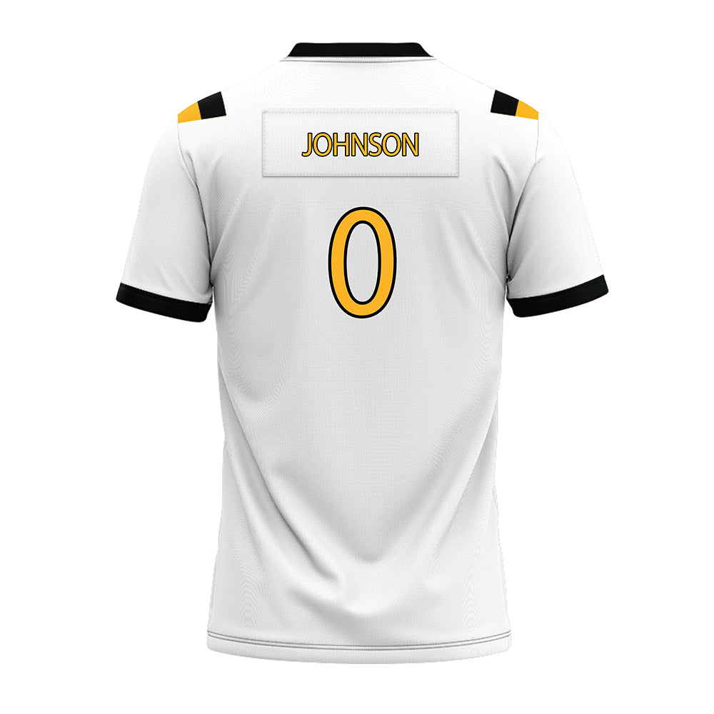 Kennesaw - NCAA Football : Donelius Johnson - White Premium Football Jersey-1