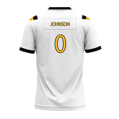 Kennesaw - NCAA Football : Donelius Johnson - White Premium Football Jersey-1