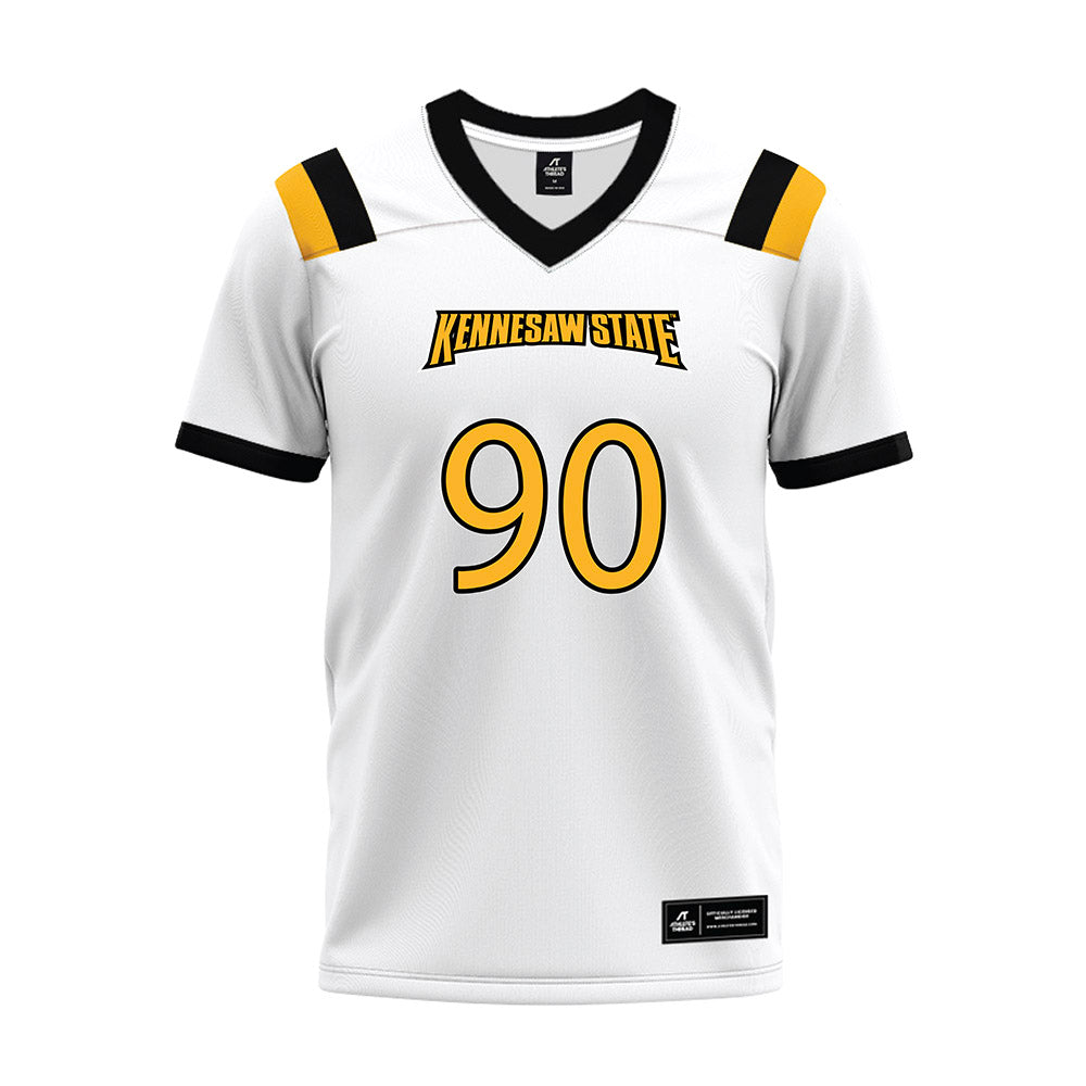 Kennesaw - NCAA Football : Ugonna Nwoha - White Premium Football Jersey-0
