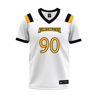 Kennesaw - NCAA Football : Ugonna Nwoha - White Premium Football Jersey-0