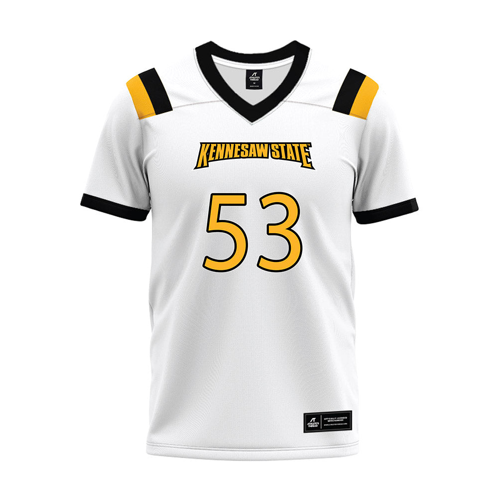 Kennesaw - NCAA Football : AJ Miller - White Premium Football Jersey-0