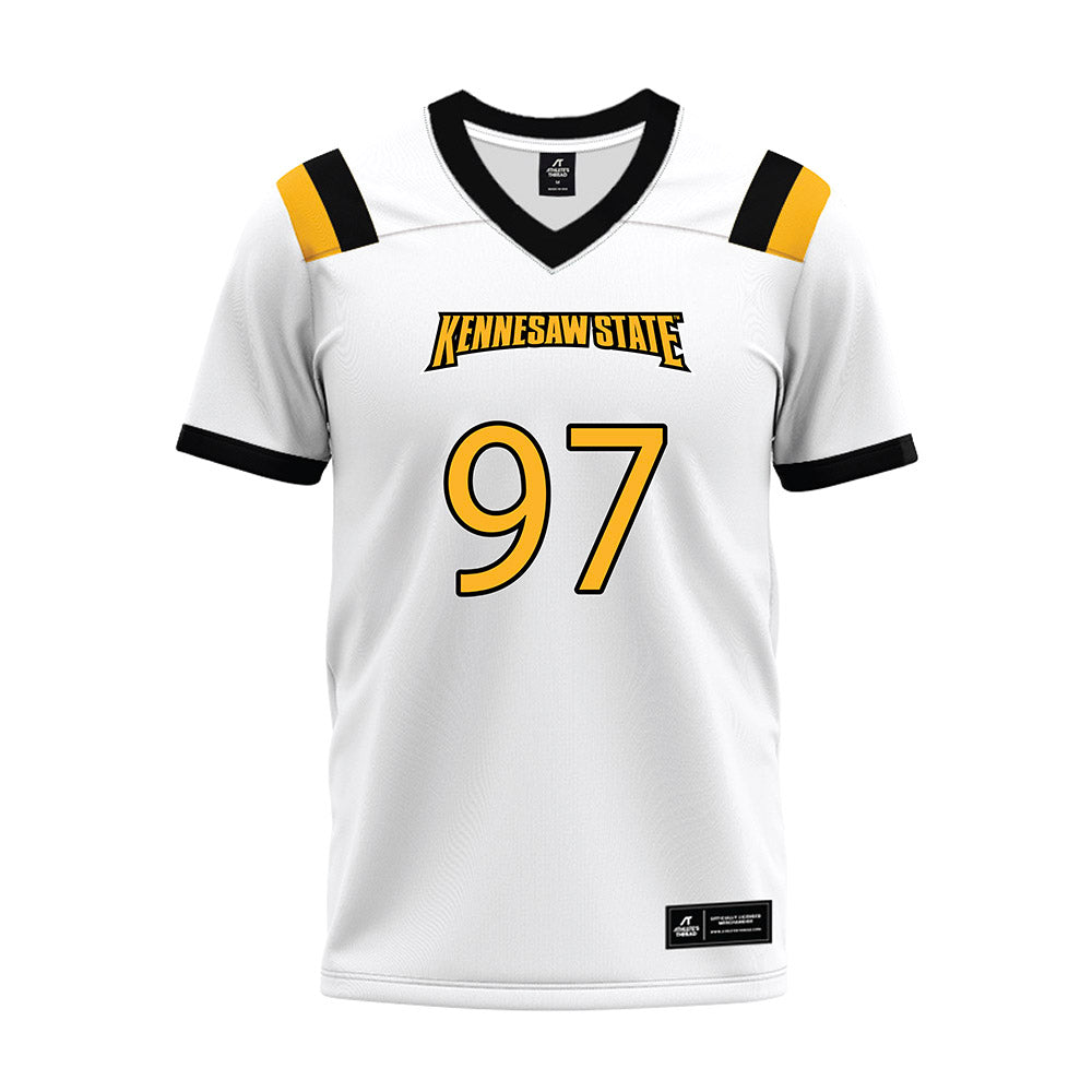 Kennesaw - NCAA Football : Adam Watkins - White Premium Football Jersey-0