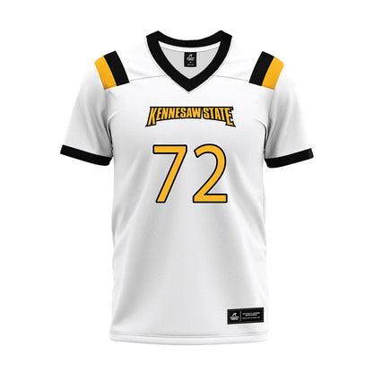 Kennesaw - NCAA Football : Ethan Newman - White Premium Football Jersey