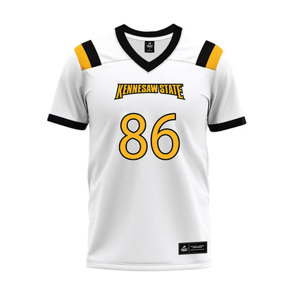 Kennesaw - NCAA Football : Carson Kent - White Premium Football Jersey