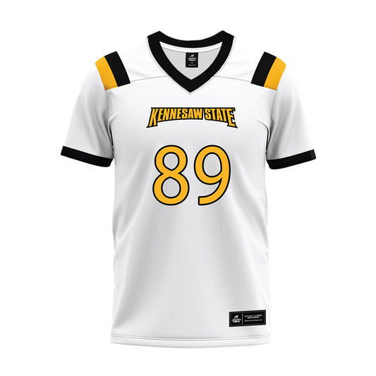 Kennesaw - NCAA Football : Daniel Kinney - White Premium Football Jersey-0