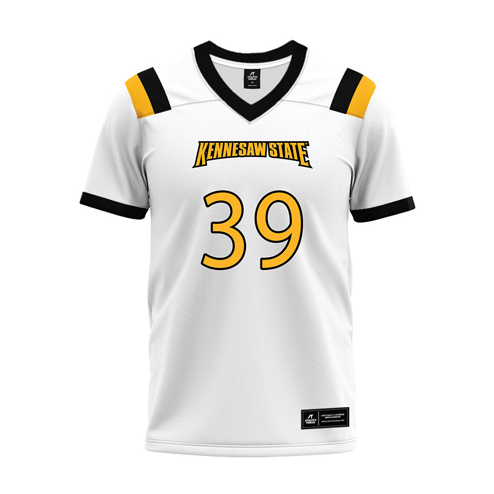 Kennesaw - NCAA Football : Eli Leiataua - White Premium Football Jersey-0