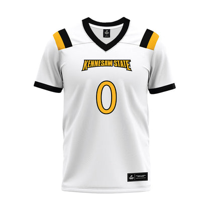 Kennesaw - NCAA Football : Donelius Johnson - White Premium Football Jersey-0