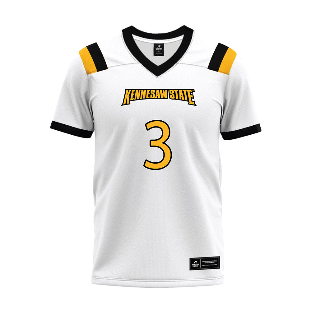 Kennesaw - NCAA Football : Alexander Diggs - White Premium Football Jersey-0