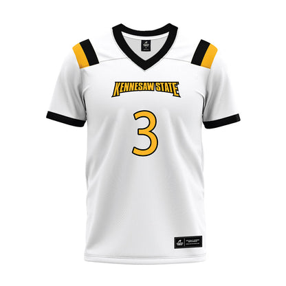 Kennesaw - NCAA Football : Alexander Diggs - White Premium Football Jersey-0