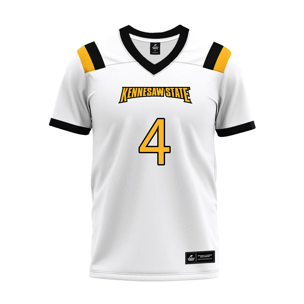 Kennesaw - NCAA Football : Chase Belcher - White Premium Football Jersey-0