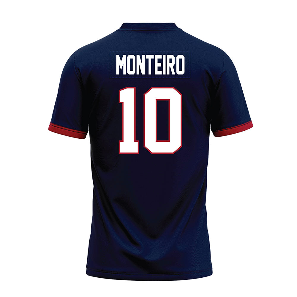 Liberty - NCAA Football : Jonathan Monteiro - Navy Premium Football Jersey-1