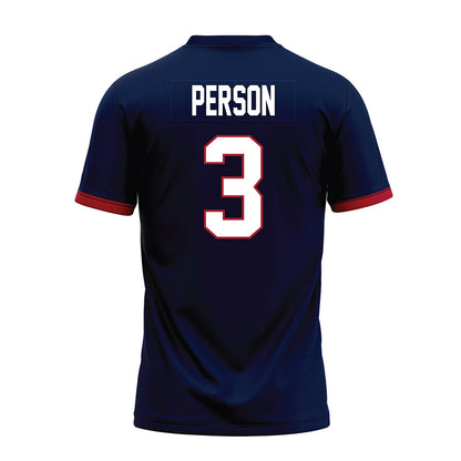 Liberty - NCAA Football : Jamari Person - Navy Premium Football Jersey-1