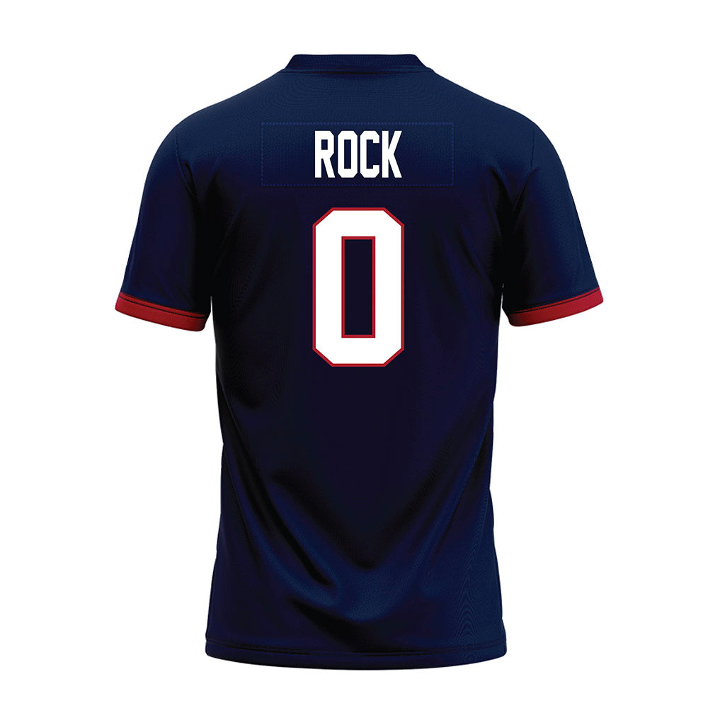 Liberty - NCAA Football : Jalon Rock - Navy Premium Football Jersey-1
